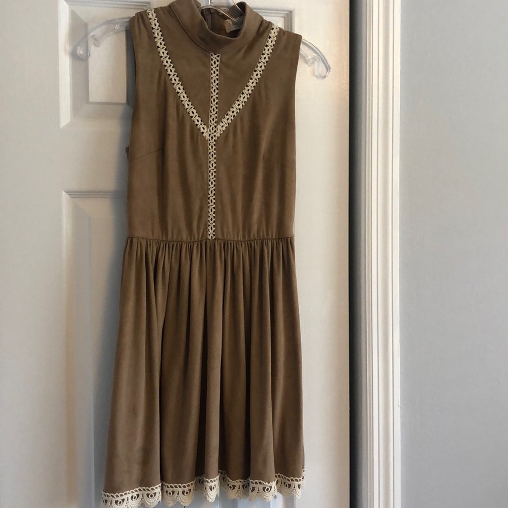 Suede dress